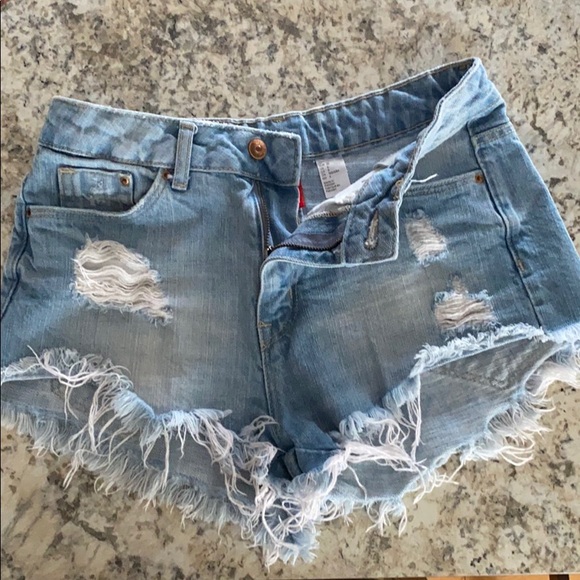 h&m denim shorts for women